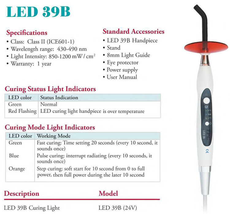 SDT-CLT39 Built-in Curing Light